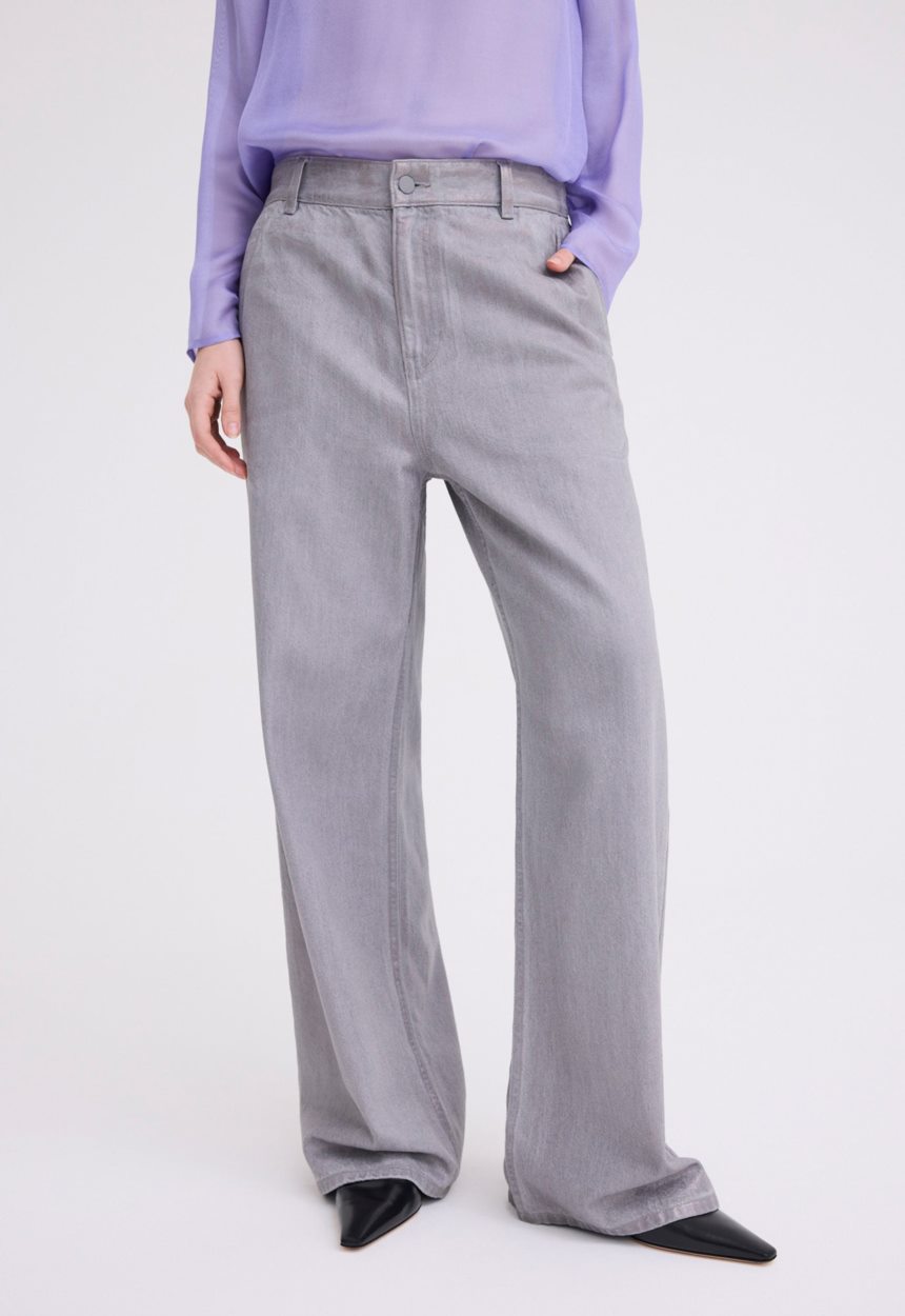 Jac + Jack Alum Foiled Cotton Pant - Oxide Grey